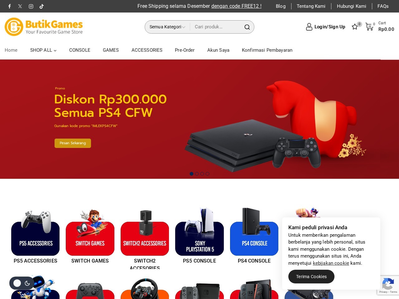 Butik Games — Website Preview