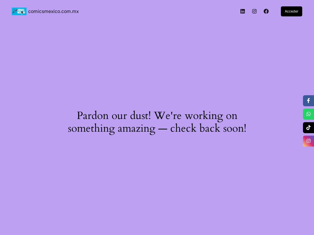 Cómics México — Website Preview