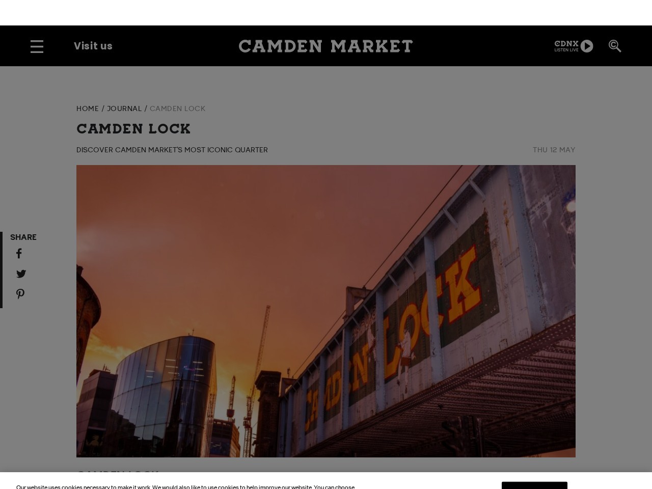 Camden Lock Market — Website Preview