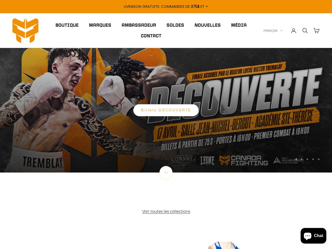 Canada Fighting — Website Preview