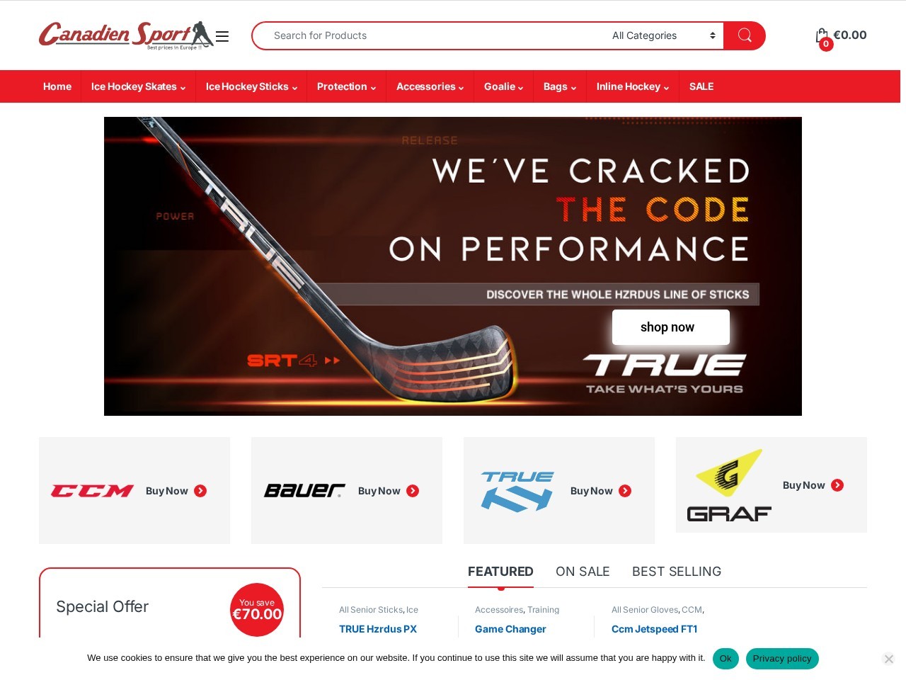 Canadien Sport — Website Preview