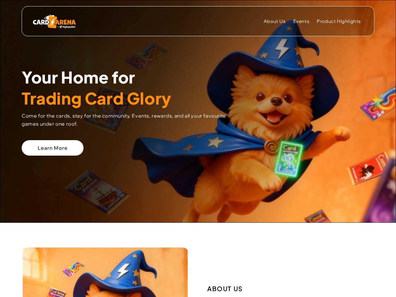 Card Arena by MyRepublic — Website Preview
