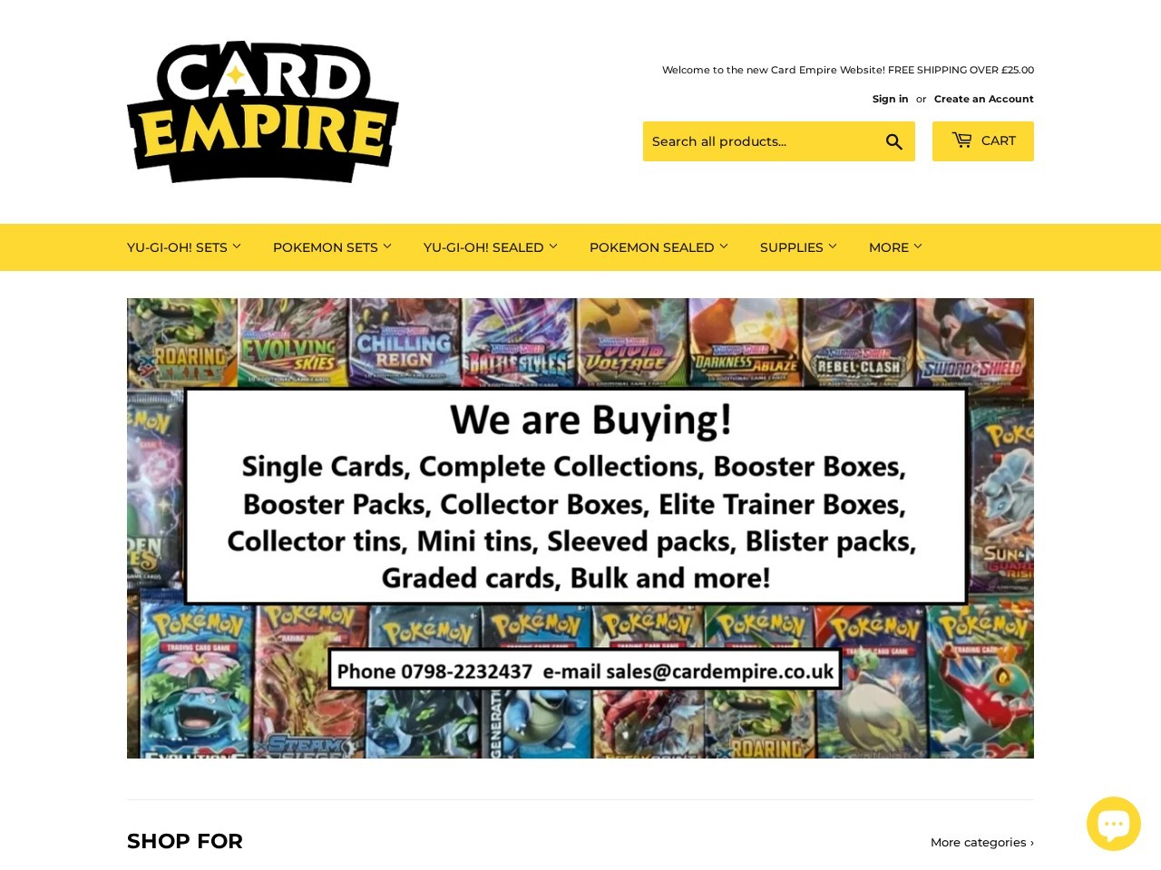 Card Empire — Website Preview