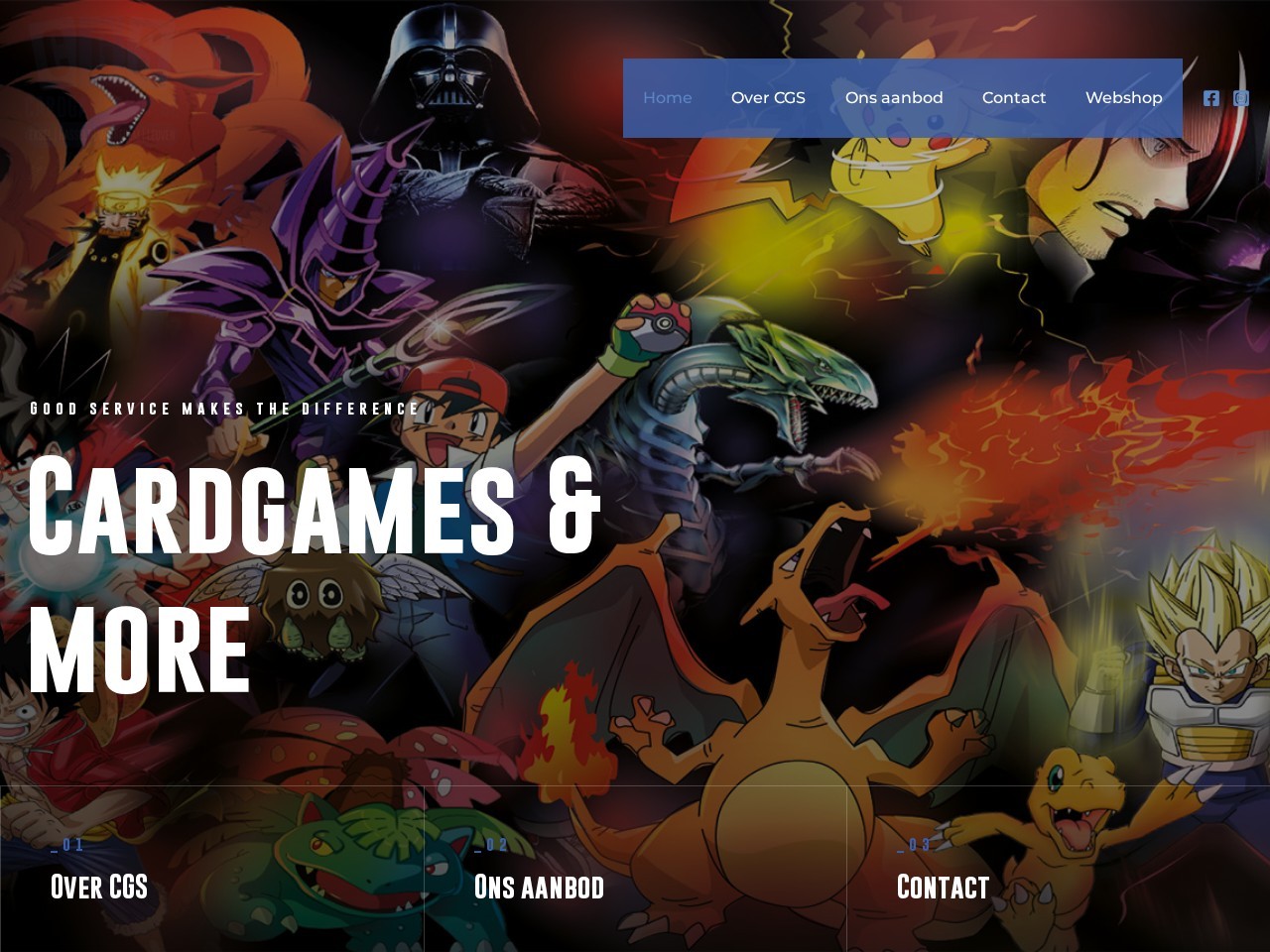 Cardgameshop Hasselt BV — Website Preview