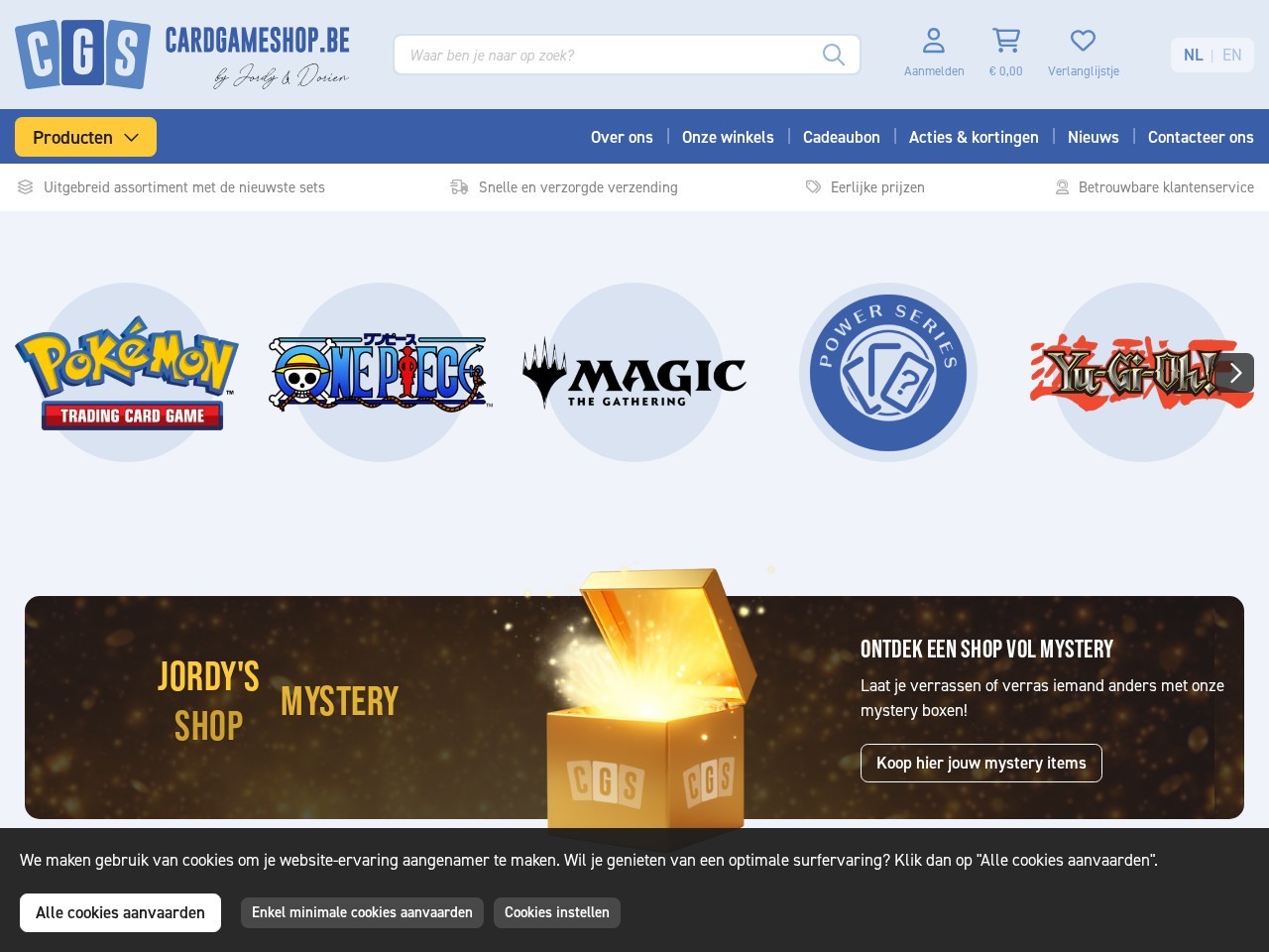 Cardgameshop — Website Preview