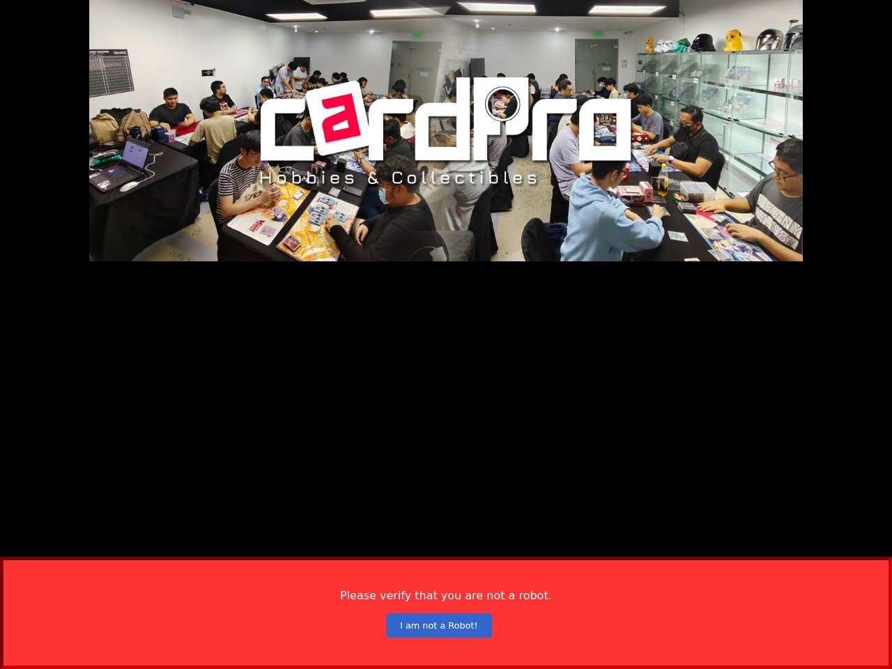 CardPro Hobbies and Collectibles — Website Preview