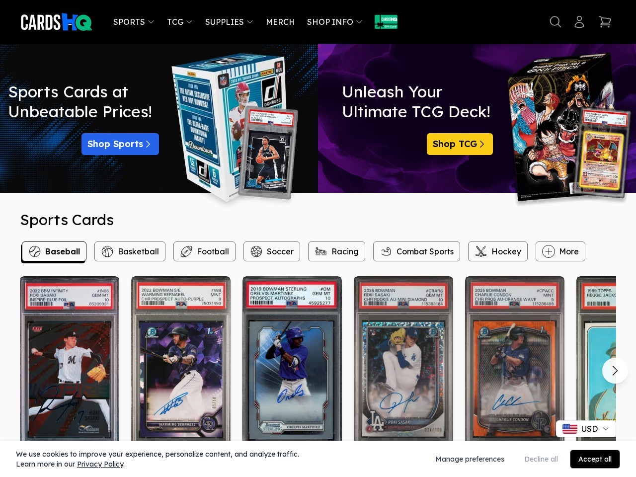 CardsHQ — Website Preview