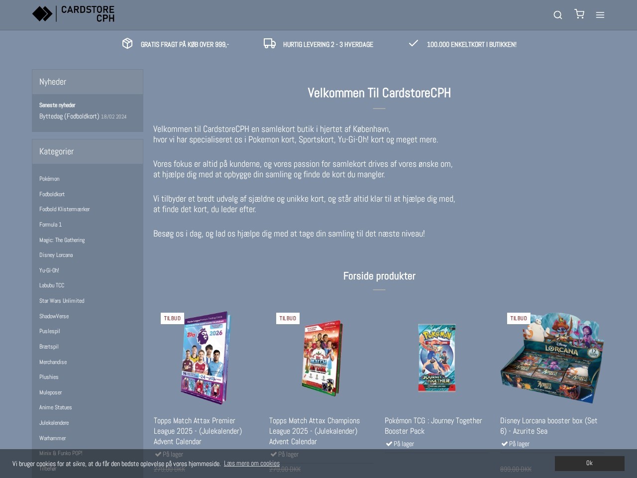CardstoreCPH — Website Preview