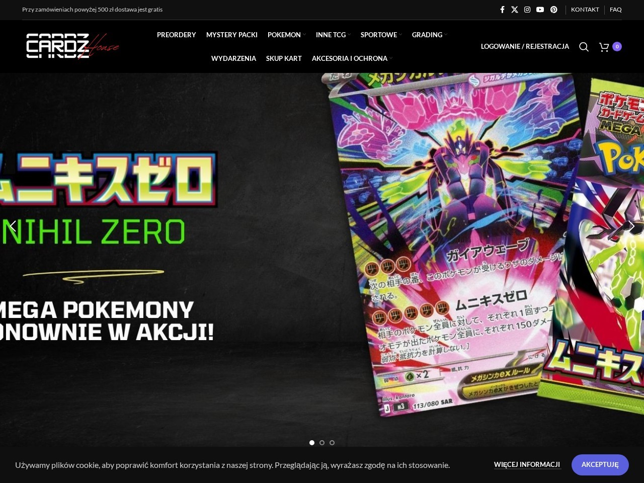 CardzHouse — Website Preview