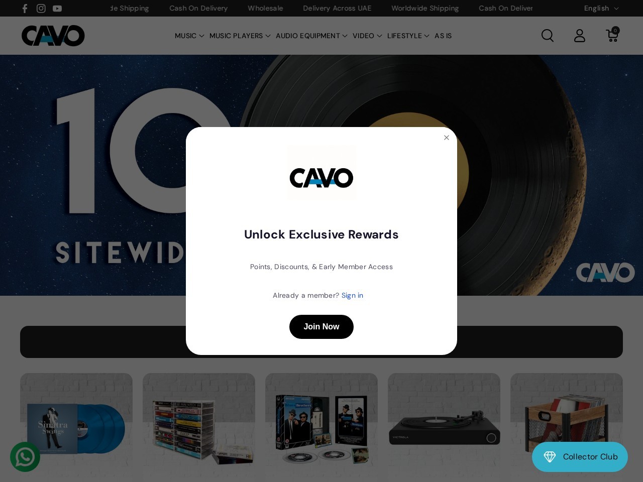 Cavo.ae - Music & Lifestyle — Website Preview