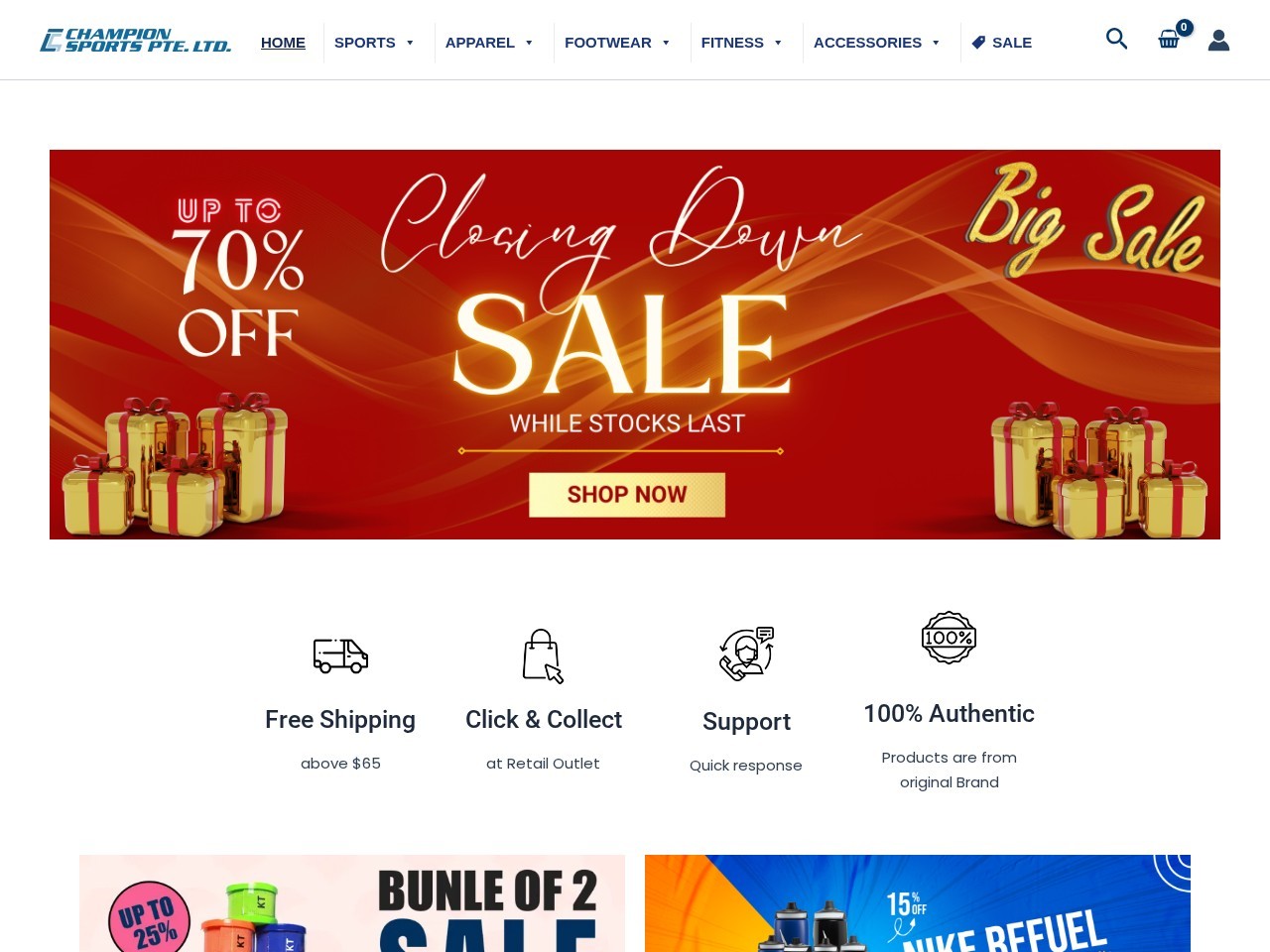 Champion Sports Pte Ltd โ Website Preview