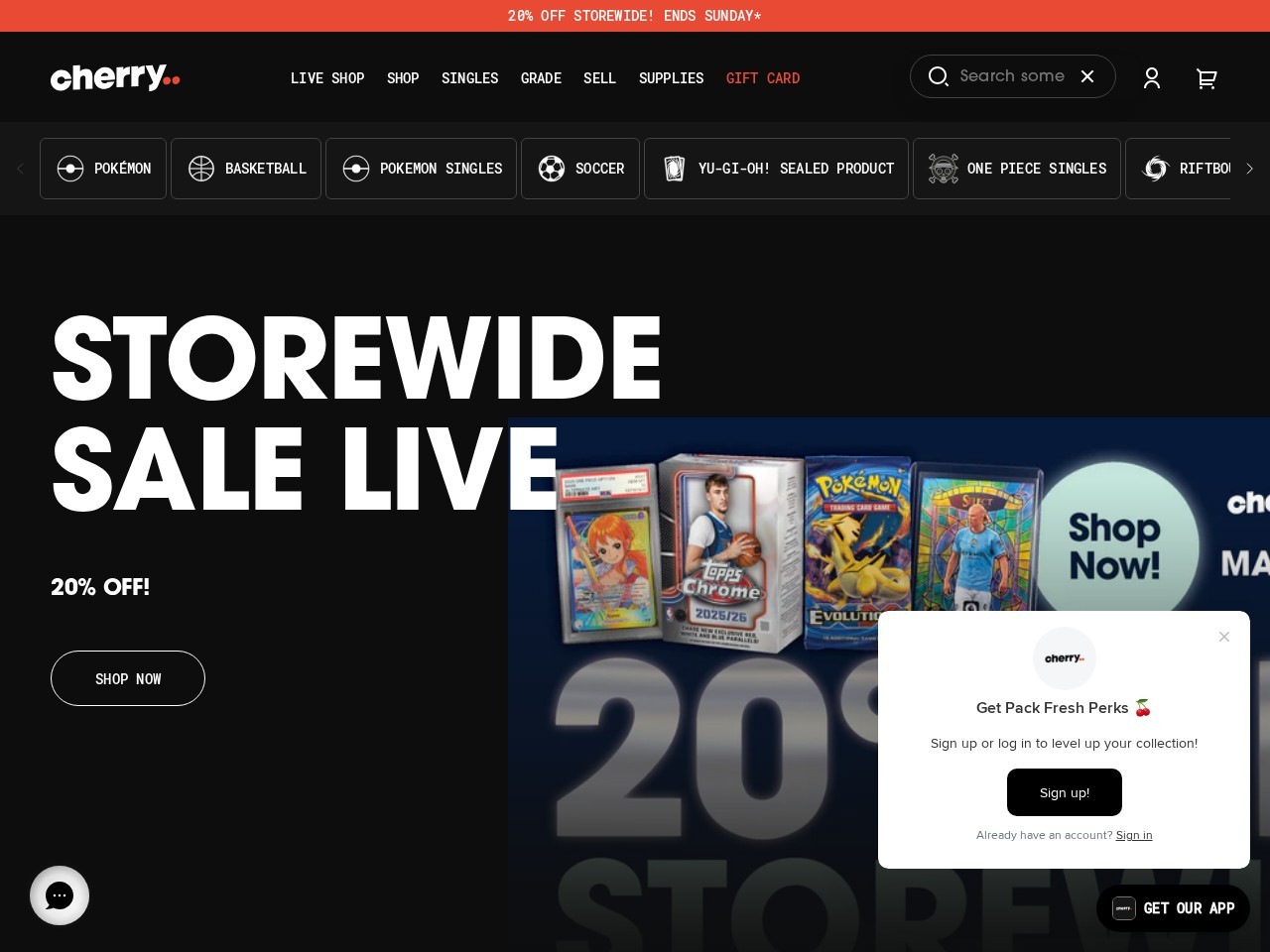 Cherry Collectables — Website Preview