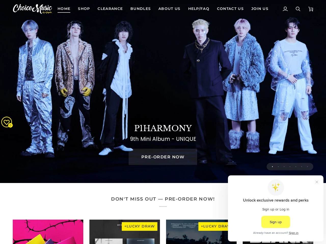 Choice Music — Website Preview