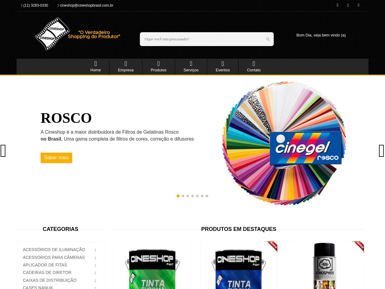 Cineshop — Website Preview