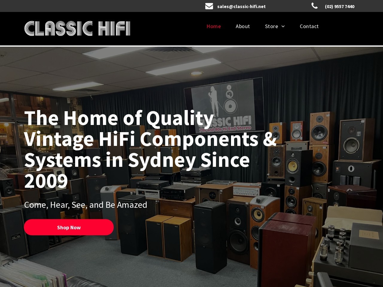 Classic HiFi — Website Preview