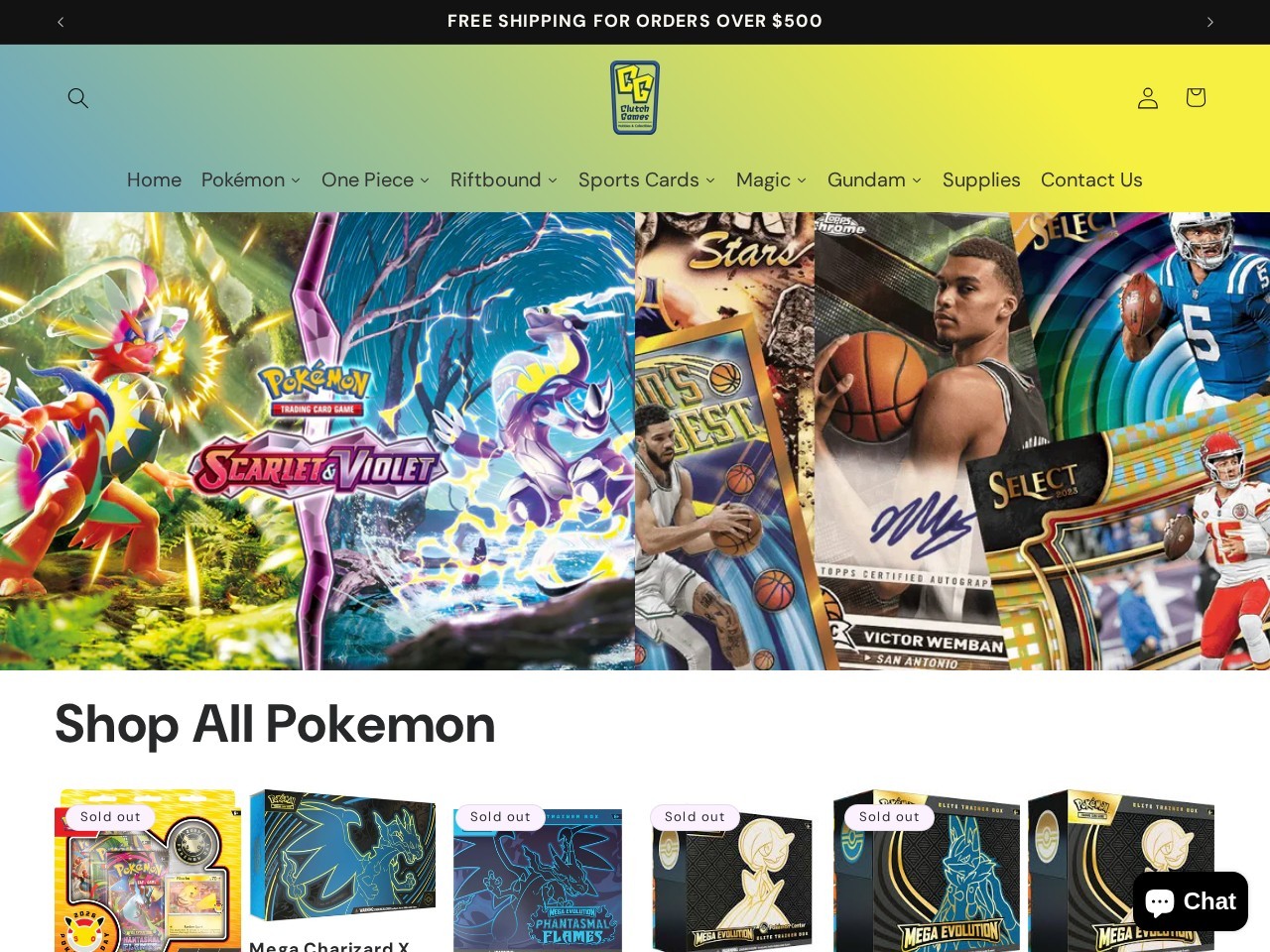 Clutch Games — Website Preview