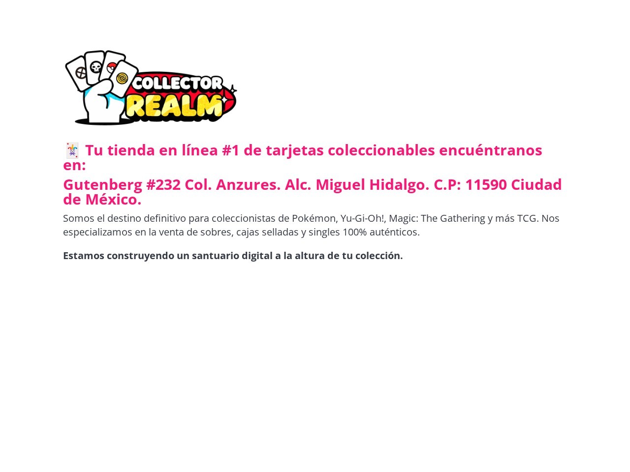 Collector Realm — Website Preview