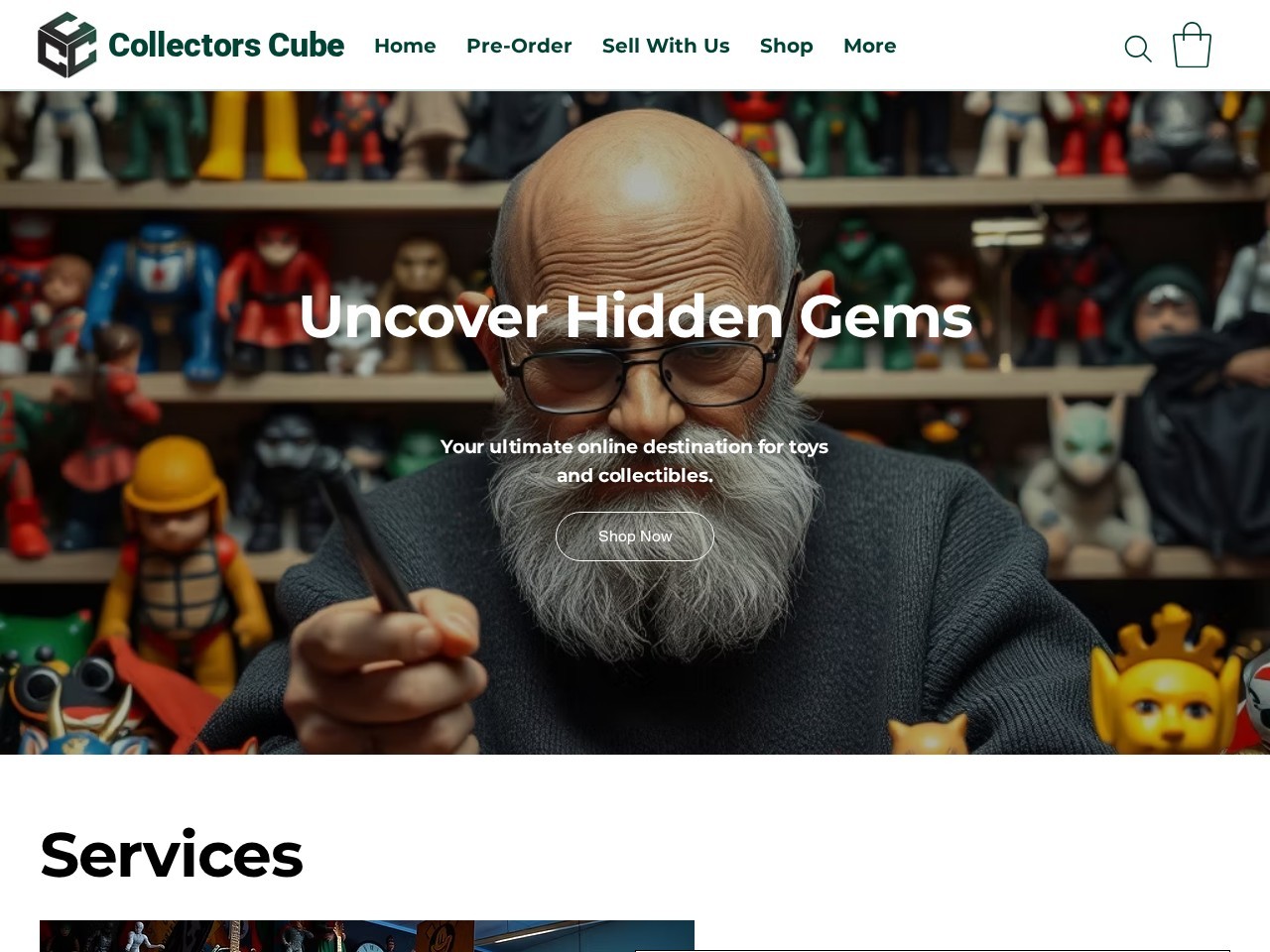 Collectors Cube โ Website Preview