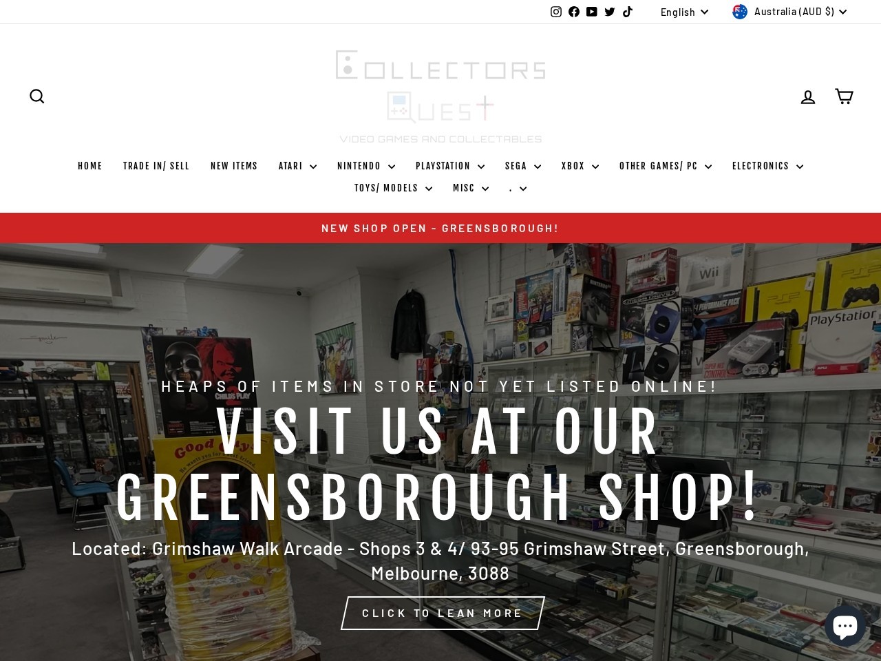 Collectors Quest — Website Preview