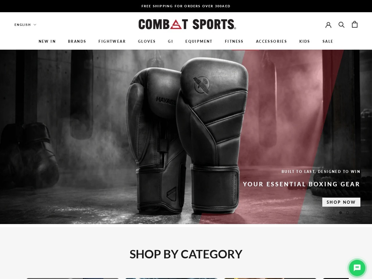 Combat Sports — Website Preview
