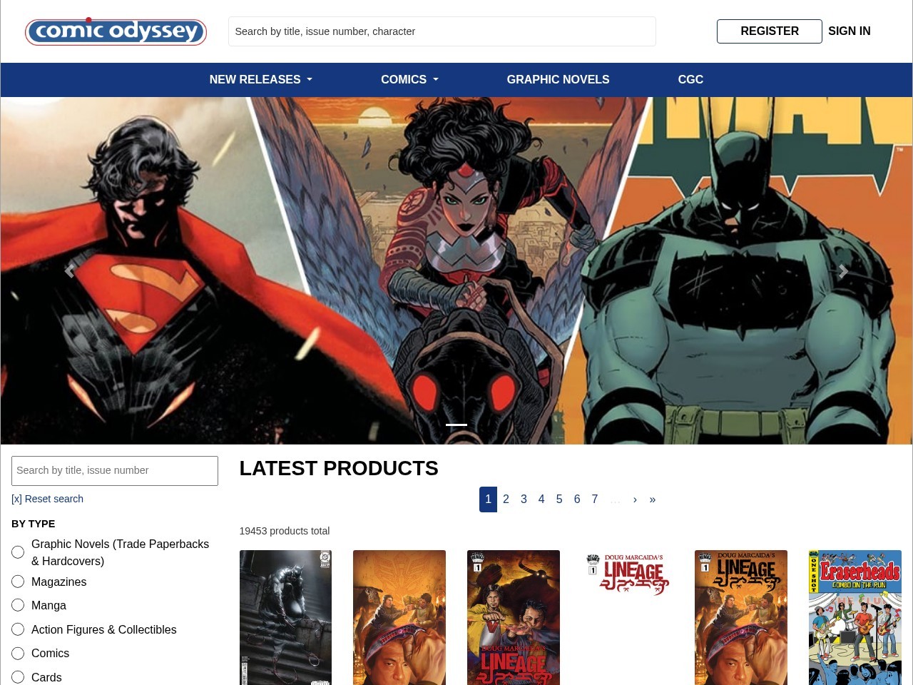 Comic Odyssey โ Website Preview