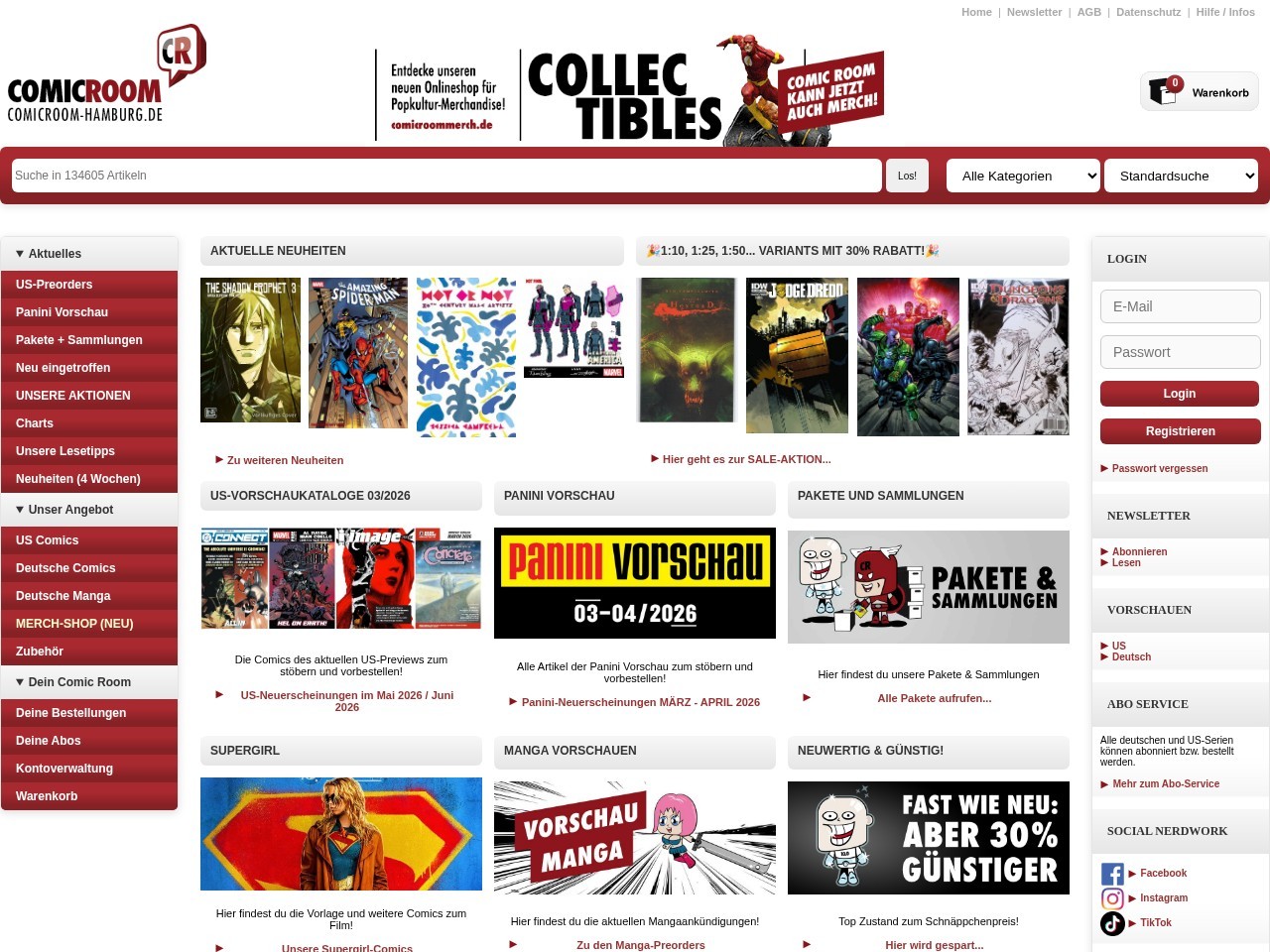 Comic Room โ Website Preview