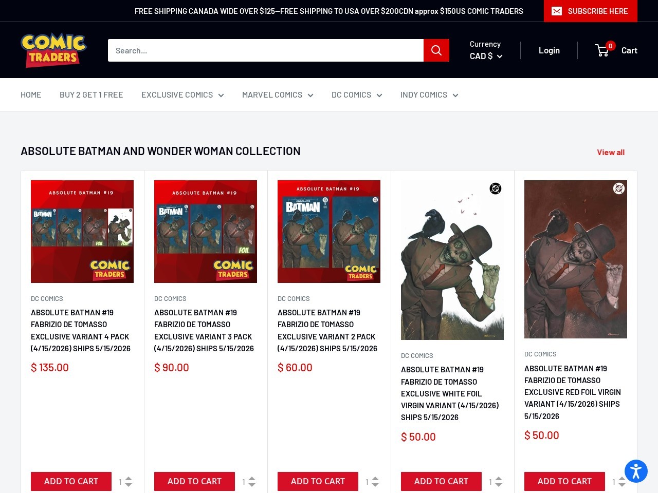 Comic Traders — Website Preview