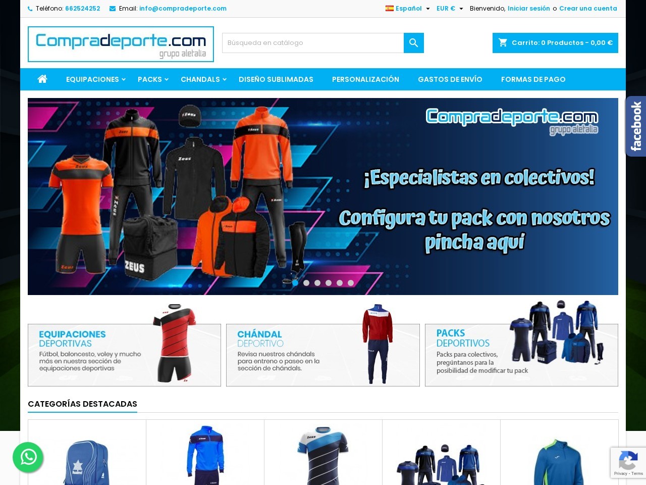 Compradeporte.com — Website Preview