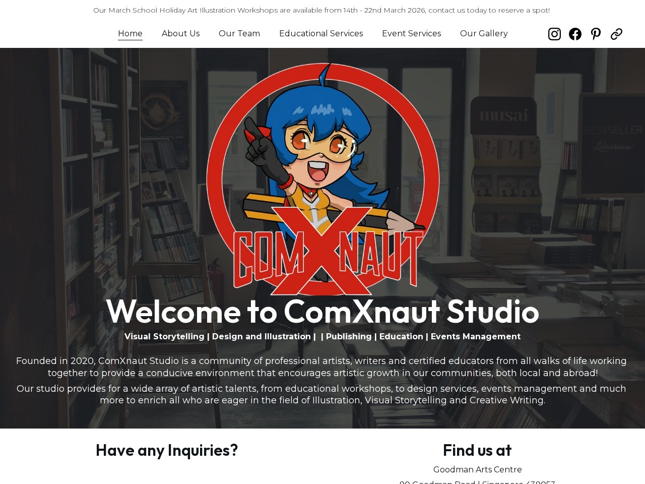 ComXnaut Studio Singapore โ Website Preview