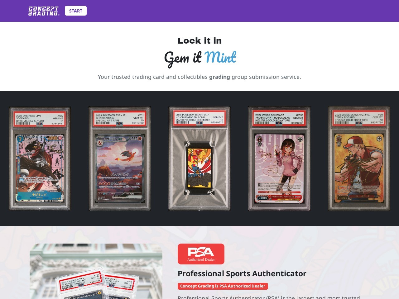 Concept Grading (Flagship) — Website Preview