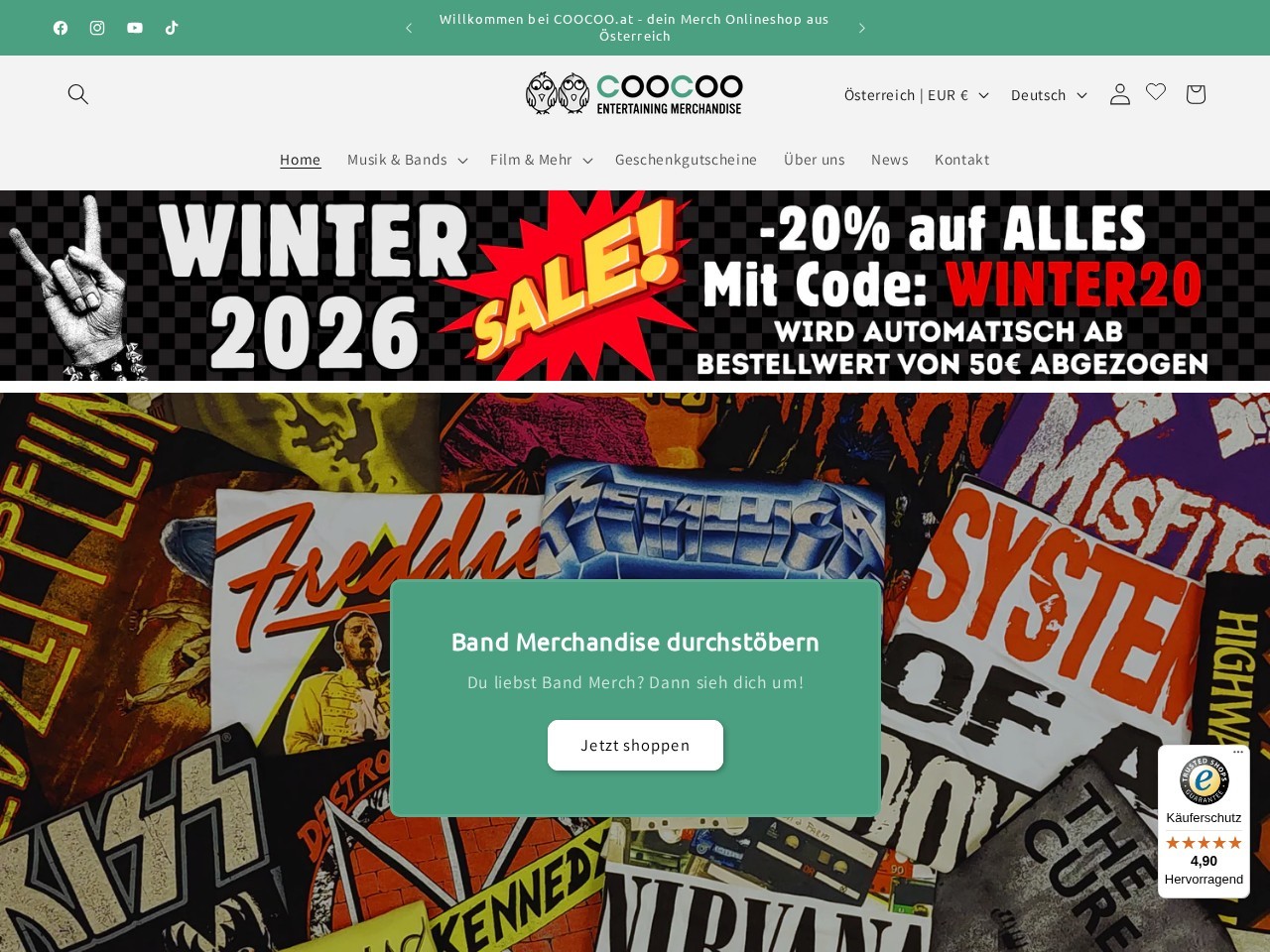 COOCOO - Dein Merchshop — Website Preview