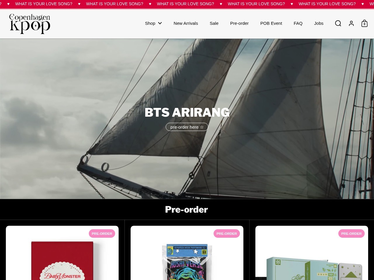 Copenhagen Kpop — Website Preview