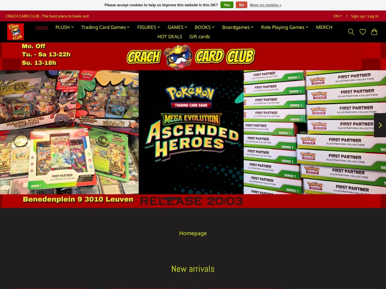 Crach Card Club — Website Preview