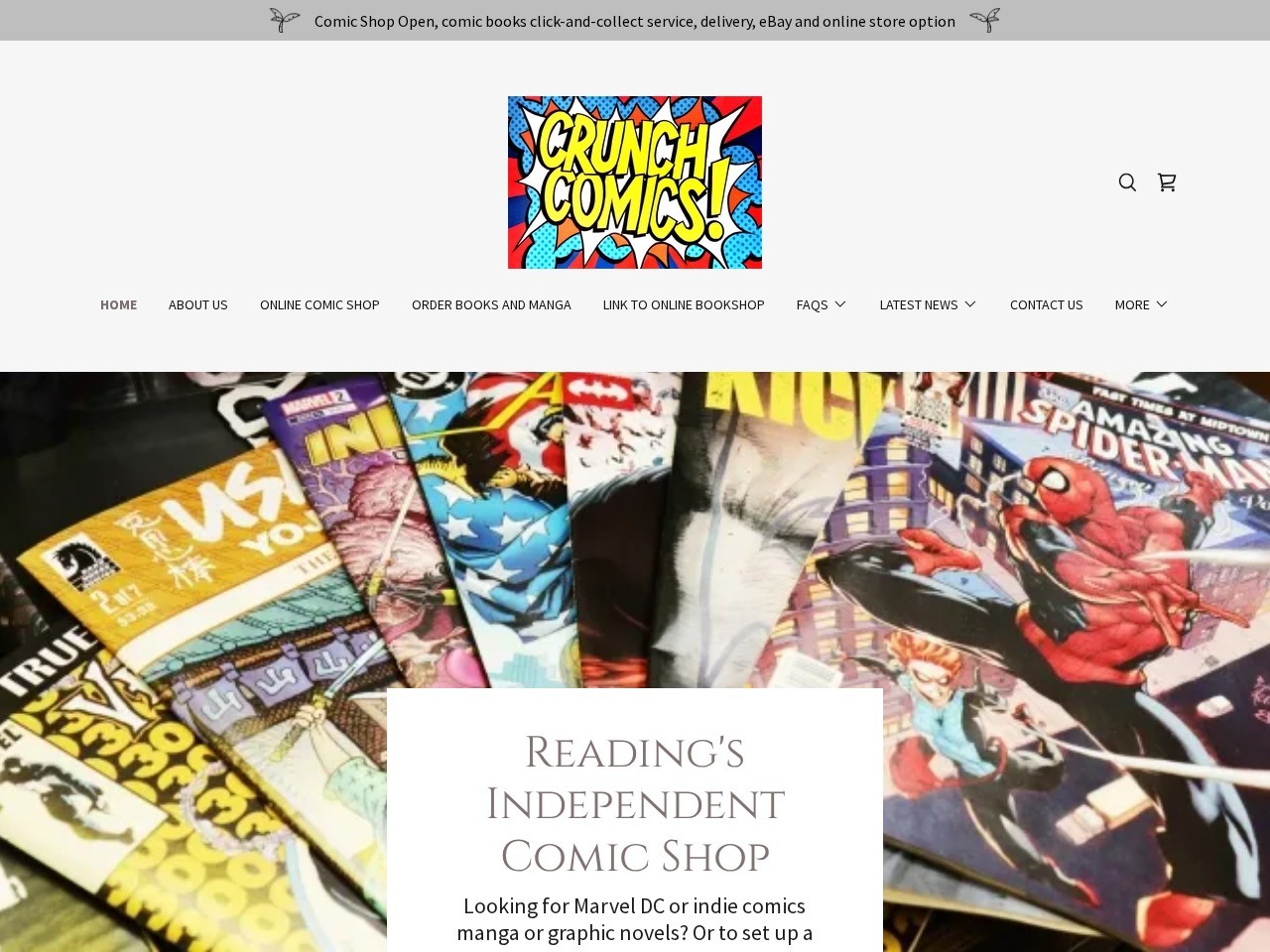 Crunch Comics — Website Preview