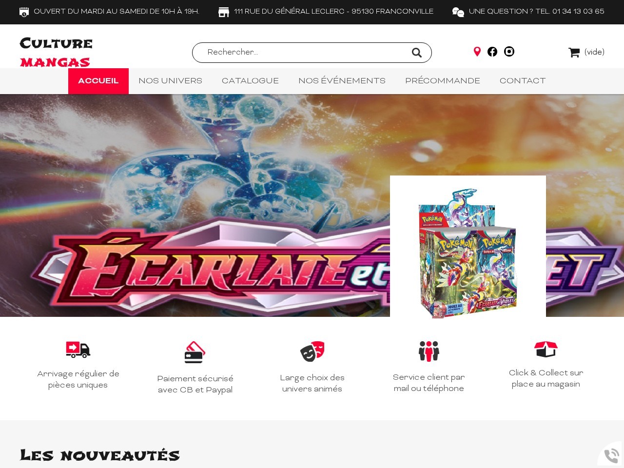 Culture Mangas — Website Preview