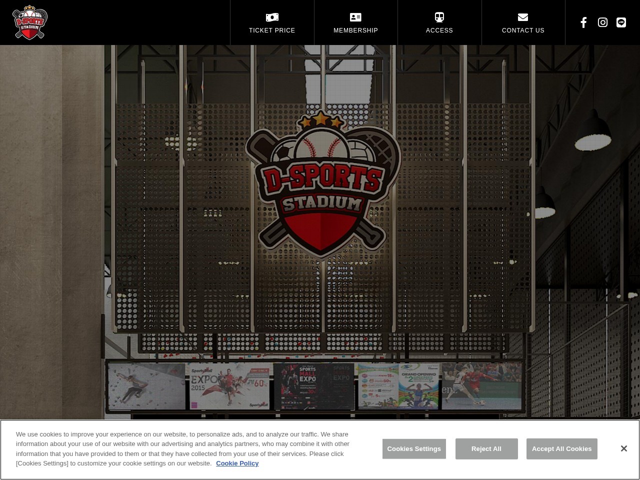 D-Sports Stadium — Website Preview