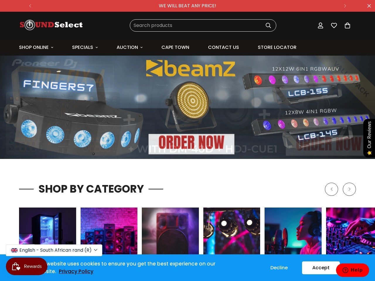 SOUND SELECT — Website Preview