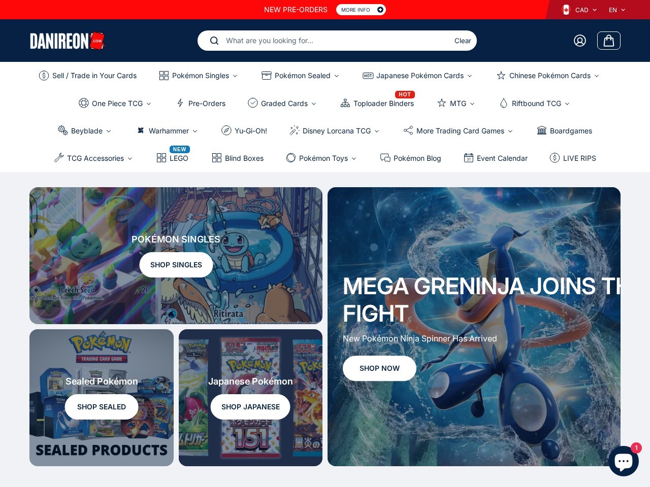 Danireon Cards & Games — Website Preview