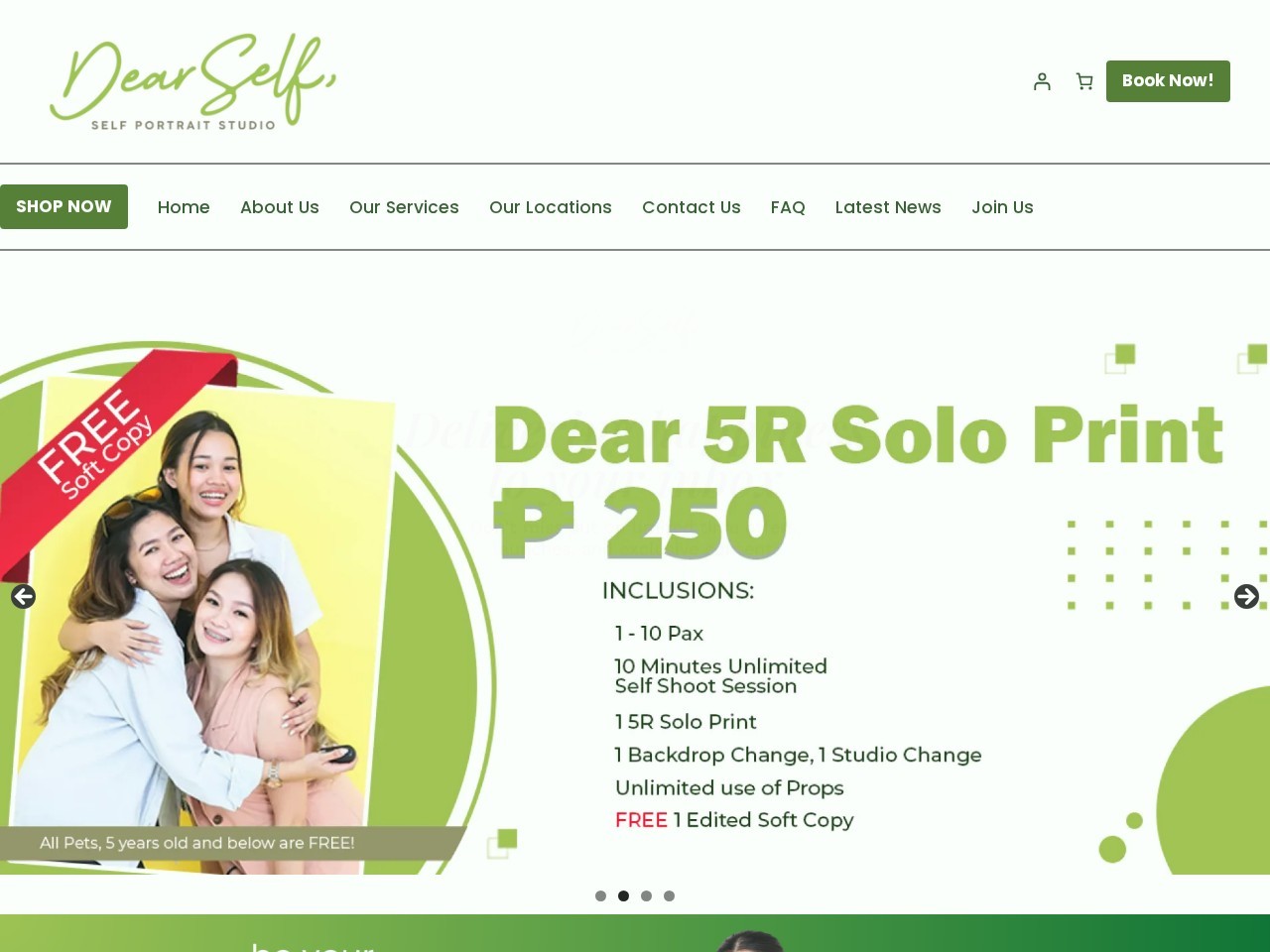 Dear Self Studios SM Manila — Website Preview