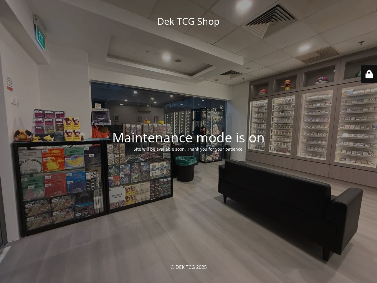 Dek TCG Shop — Website Preview