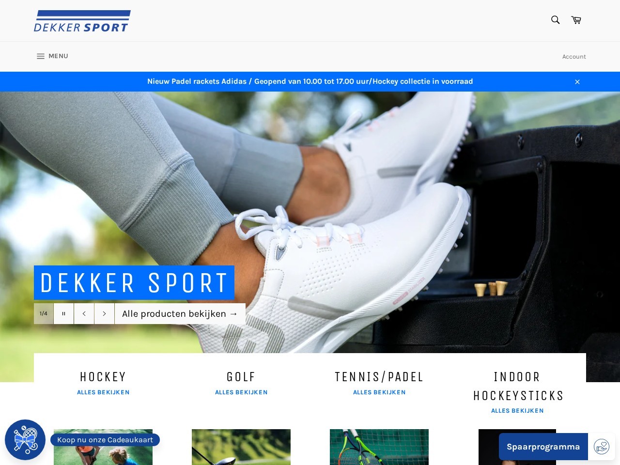 Dekker Sport — Website Preview