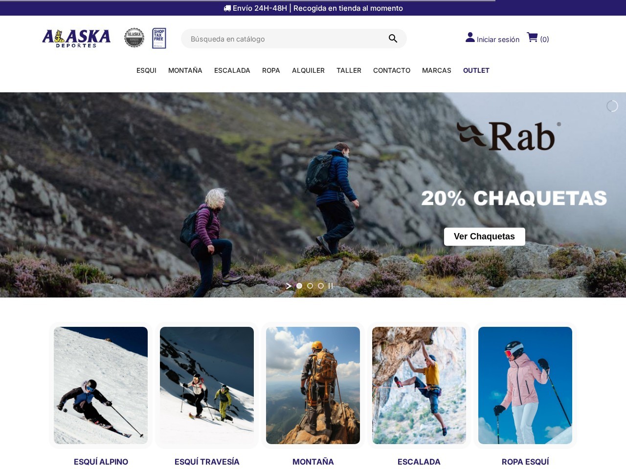 Deportes Alaska — Website Preview