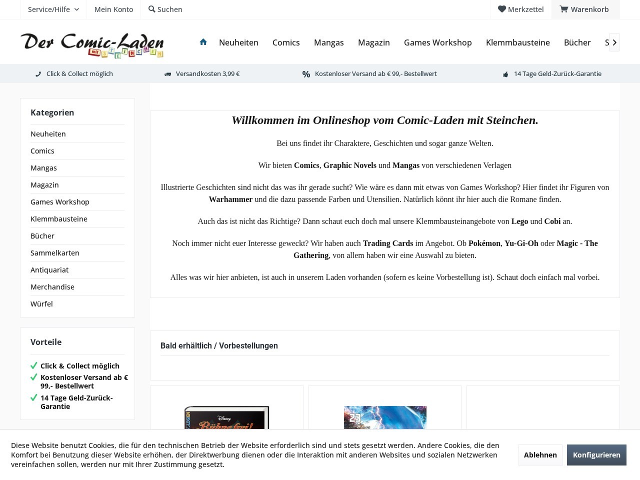 Der Comic Laden — Website Preview