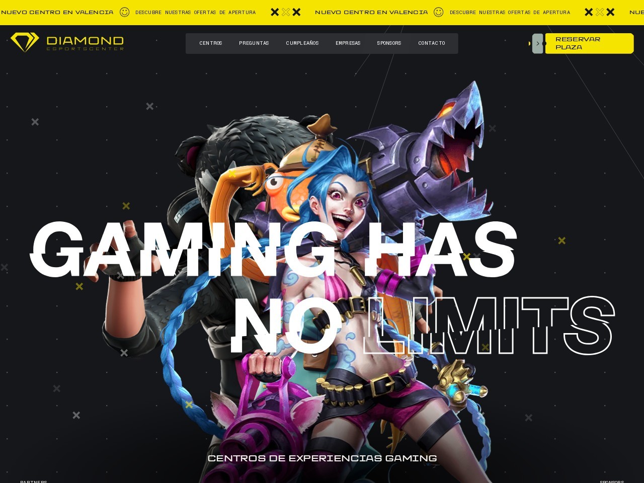 Diamond Esports Center — Website Preview