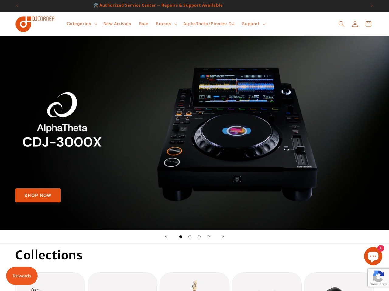 DJ Corner Dee Jee Corner — Website Preview