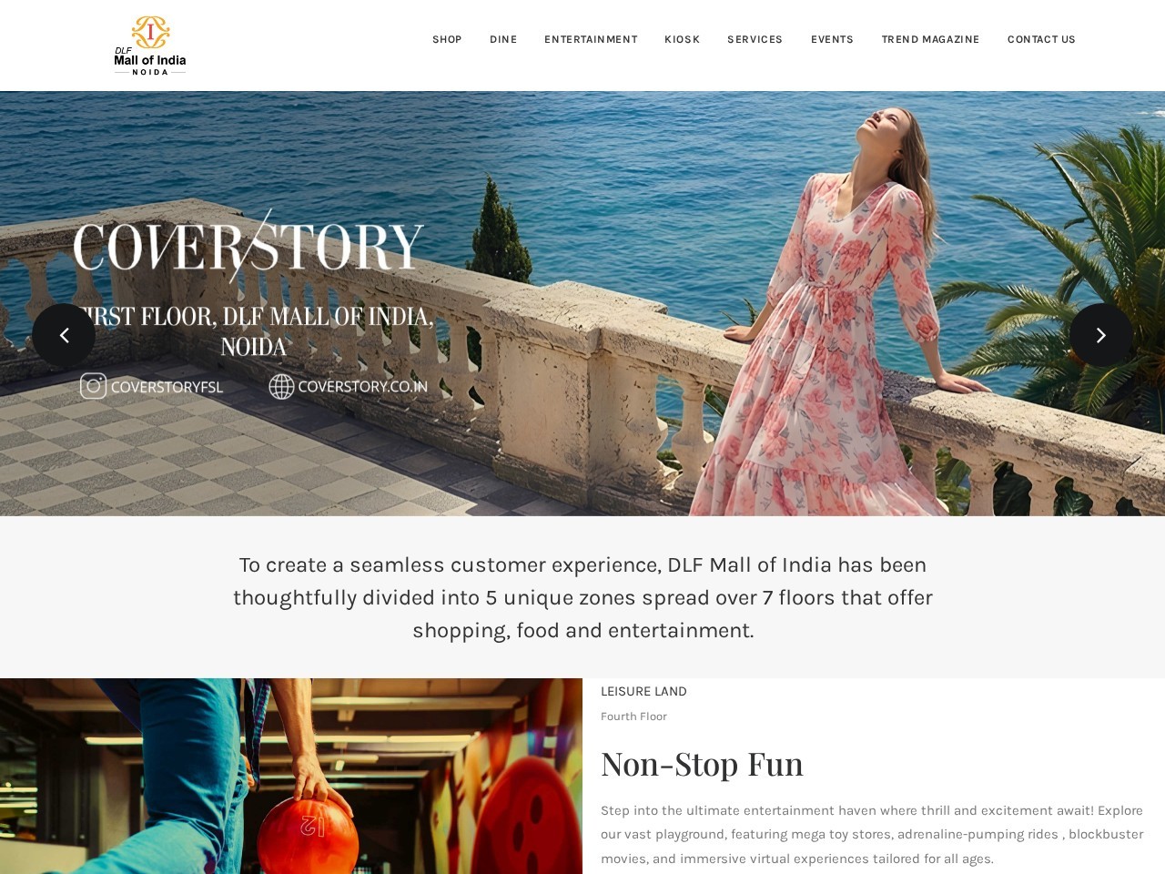 DLF Mall of India, Noida — Website Preview