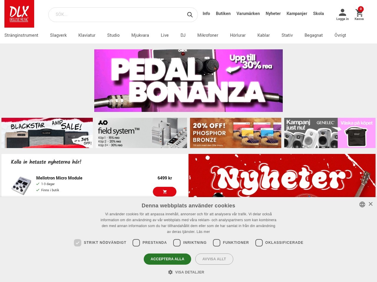 DLX Deluxe Music AB, Stockholm — Website Preview