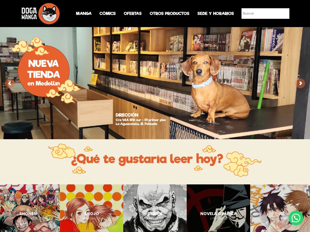 Doga Manga — Website Preview