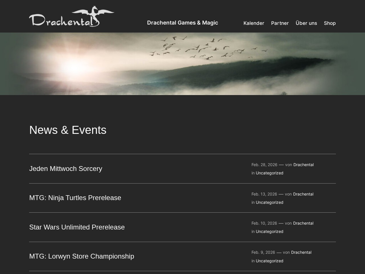 Drachental Games & Magic — Website Preview