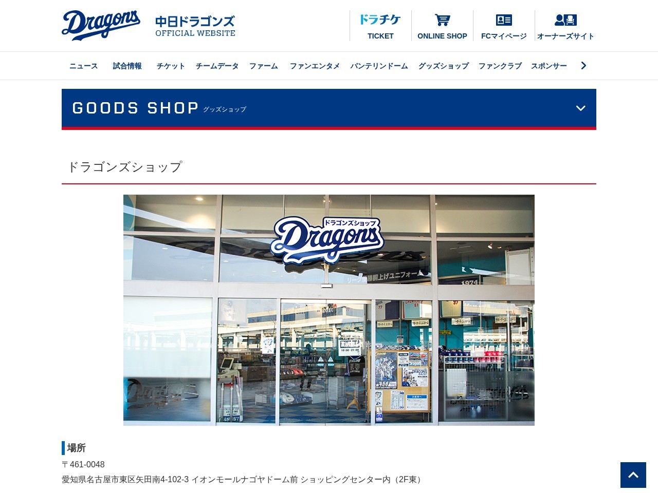 Dragons Shop — Website Preview